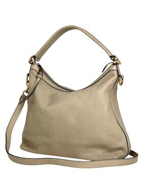 Gucci Interlocking G Handbag Leather Beige